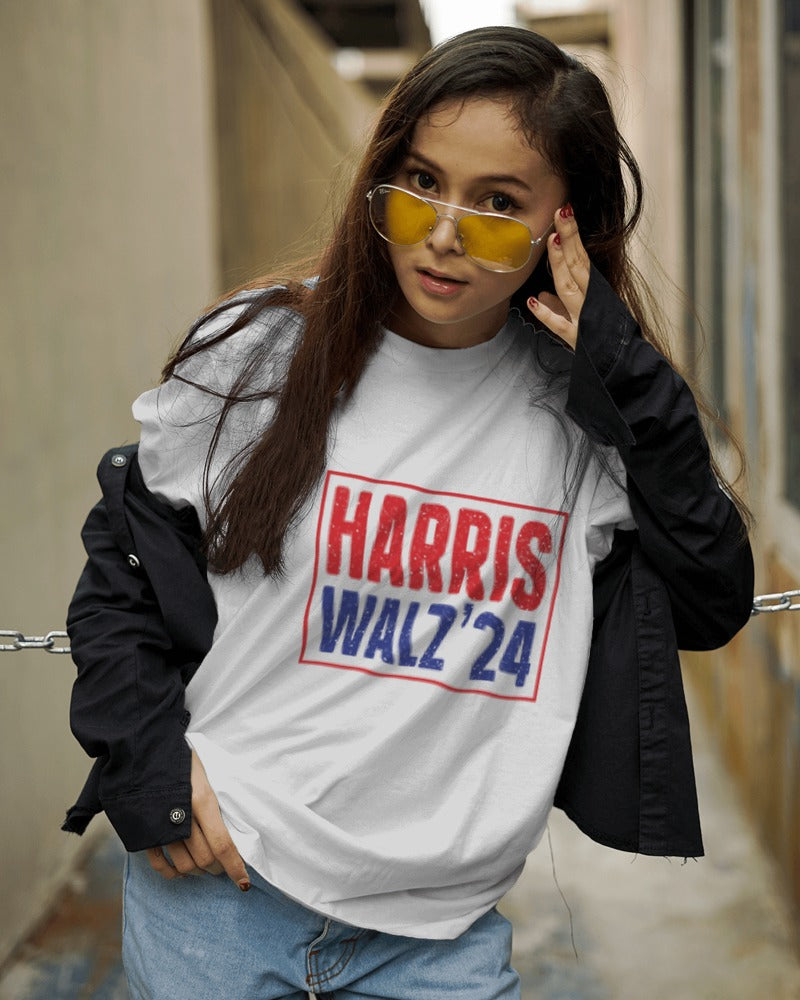 HARRIS WALZ 24 WHITE T-Shirt (Unisex)